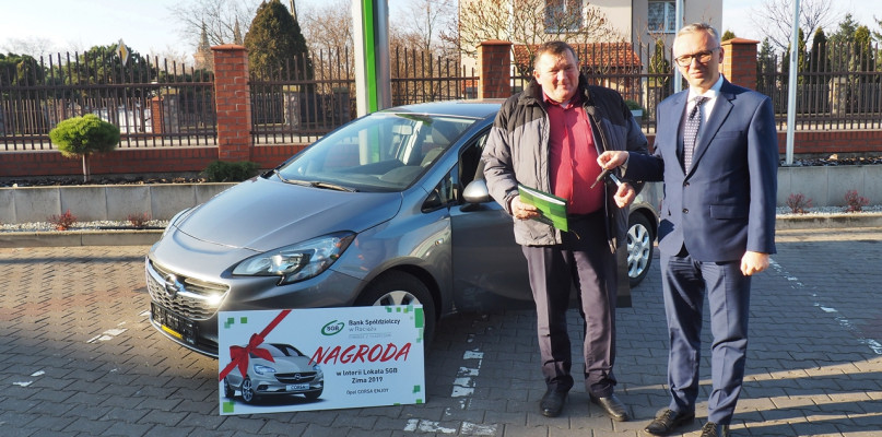Wręczenie nagród w loterii promocyjnej Lokaty SGB (Zima 2019)