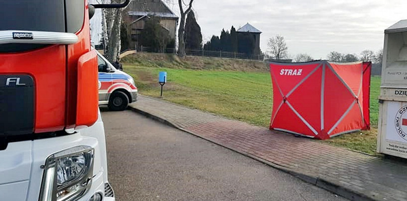 Z miejsca wtorkowego zdarzenia [Foto: OSP KSRG Naruszewo]