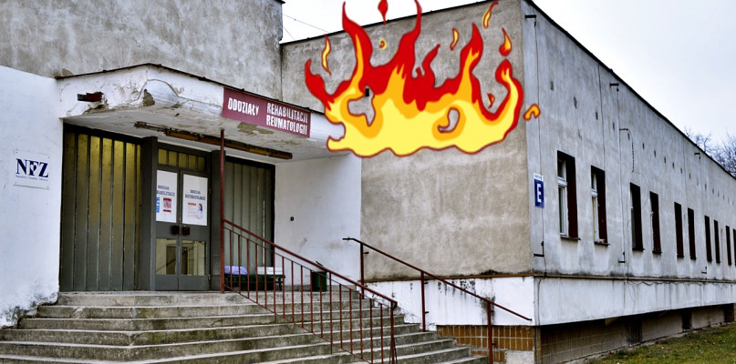 Powiedzmy, że od tego obdrapanego budynku szpitala wszystko się zaczęło. Problem jest palący - remont obiektu, bądź jego przebudowa to sprawa pilna. Tyle że jeśli nie wiadomo o co chodzi, to chodzi o pieniądze... [Foto: Redakcja/Archwium/dodatki: Redakcja]
