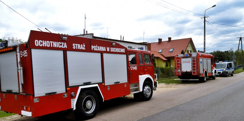 Z miejsca zdarzenia [Foto: Ochotnicza Straż Pożarna w Sochocinie]