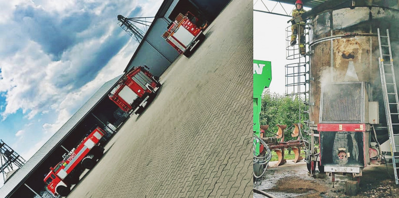 Z miejsca zdarzenia w Srebrnej [Foto: OSP KSRG Naruszewo/OSP KSRG Radzymin]