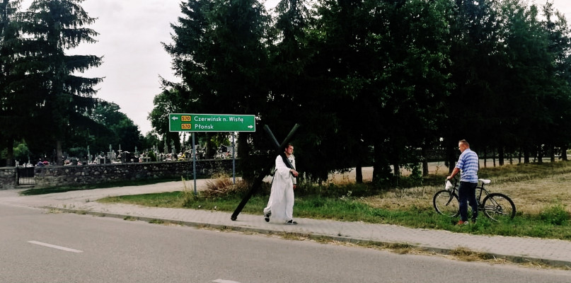 27-latek wyliczył, iż przebył już ok. 1,5 tys. kilometrów [Foto: Łukasz Wielechowski]