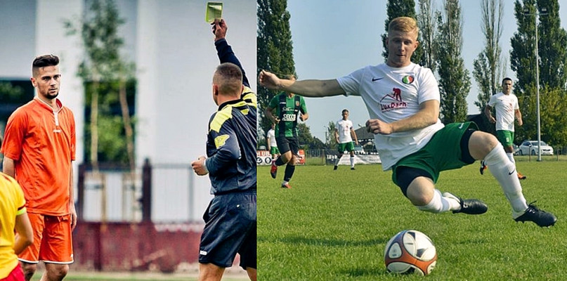 Ukarani piłkarze Sony. Od lewej: M. Bandurski i D. Mielczarek [Foto: Archiwum redakcji PwS]