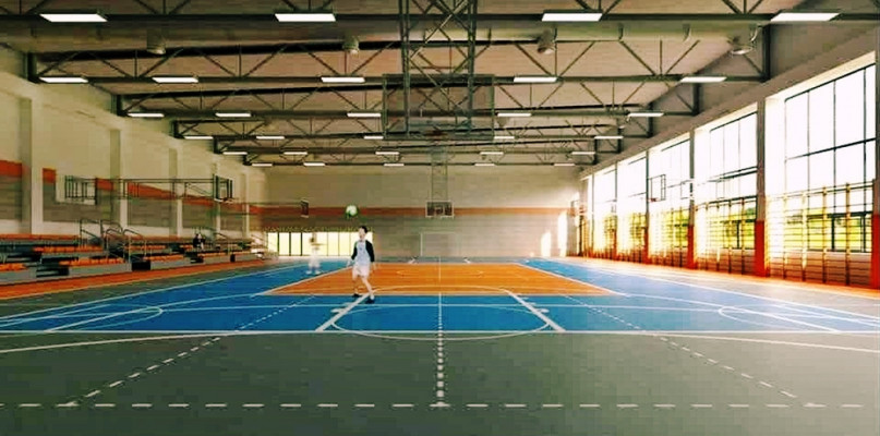 Wizualizacja hali sportowej w 'jedynce'