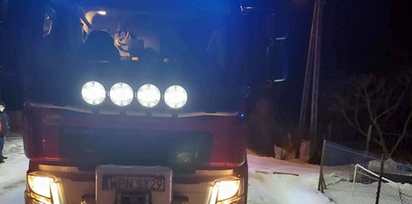 Z miejsce sobotniego zdarzenia we wsi Pieścidła [Foto: OSP KSRG Naruszewo]