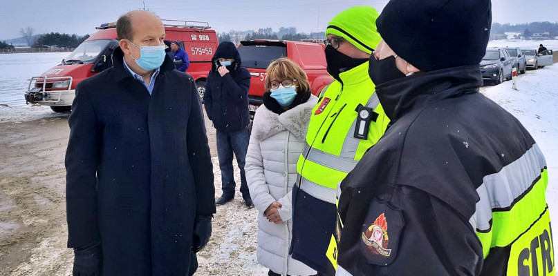 Podczas spotkania z wojewodą mazowieckim w terenie [Foto: Łukasz Wielechowski]