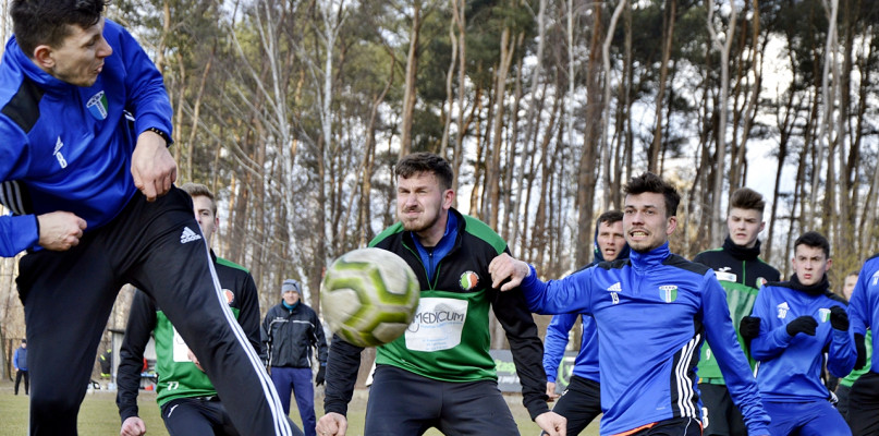 Na sparingowym meczu między Wkrą a Soną był Krystian Jobski