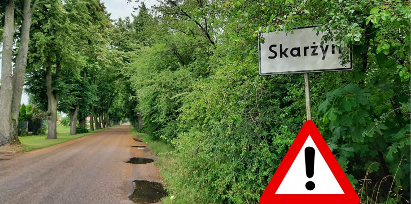 Niebezpiecznie na urokliwej, zabytkowej Alei Lipowej w Skarżynie