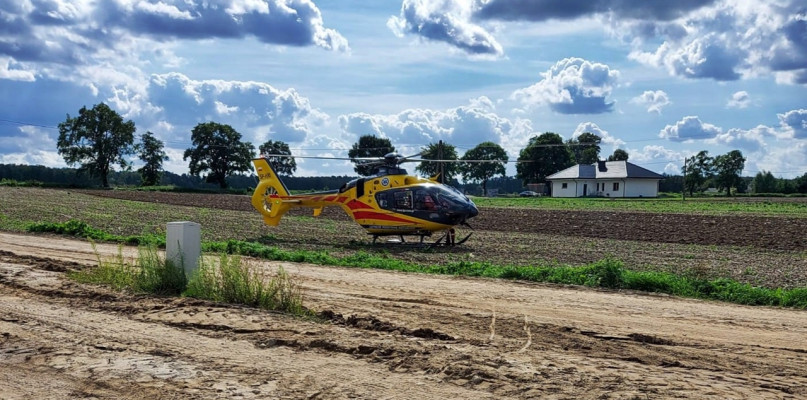 Z miejsca zdarzenia we wsi Potyry [Foto: OSP KSRG Naruszewo]
