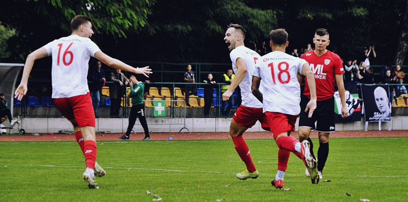 Wynik meczu w Ciechanowie otworzył Piotr Wypyszyński [Foto: Krystian Jobski]