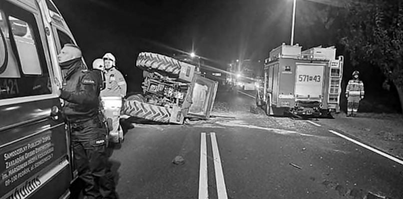 Z miejsca tragicznego wypadku na DK 50 [Fot. KPP Płońsk]