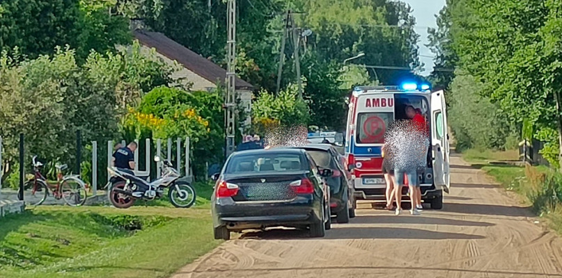 Z miejsca zdarzenia we wsi Ślepowrony 