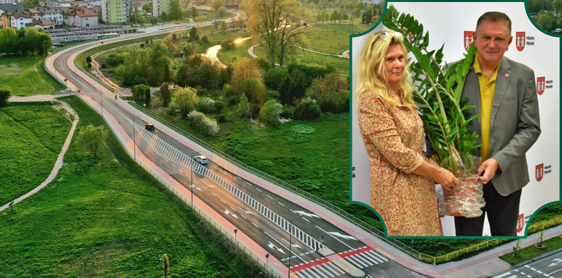 Nowy projekt zostanie zrealizowany na terenie byłych ogródków działkowych przy obwodnicy wedlowskiej. Na zdjęciu miejska ogrodnik Małgorzata Melińska i burmistrz Andrzej Pietrasik [fo[t.: PN/Redakcja/Archiwum i zbiory urzędowe]