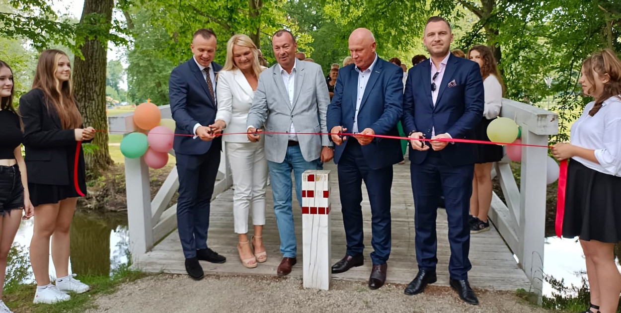 Z otwarcia odnowionego parku w Kroczewie [fot.: Łukasz Wielechowski]