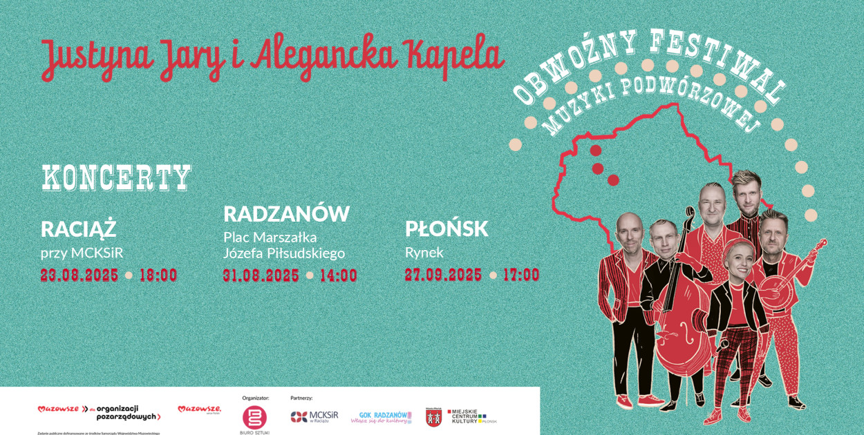 Trzy miejsca - trzy koncerty! [Autorka grafiki: Czarli Bajka]