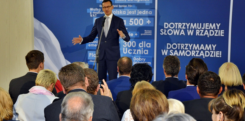 Premier Mateusz Morawiecki gościł w Płońsku, w sali ośrodka na Poświętnem [Foto: DT]