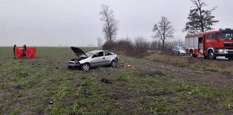 Z miejsca tragicznego zdarzenia [Foto: OSP Baboszewo]