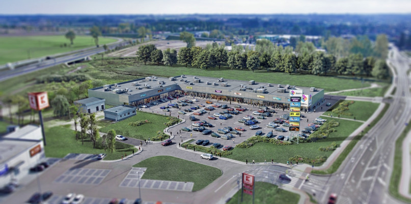 Nowy kompleks handlowy - Multibox - jest położony przy ulicy Żołnierzy Wyklętych 12, przy drodze krajowej nr 7, we wschodniej części Płońska [Foto: Inwestora]