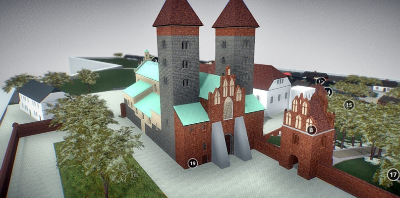 Screen Model 3D miasta Czerwińsk nad Wisłą z lat 20-30 XX wieku