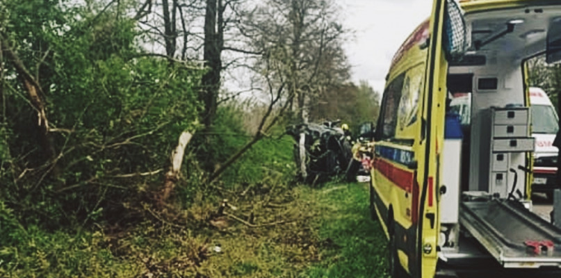 Z miejsca piątkowego wypadku w pobiżu Czerwińska [Foto: RED]