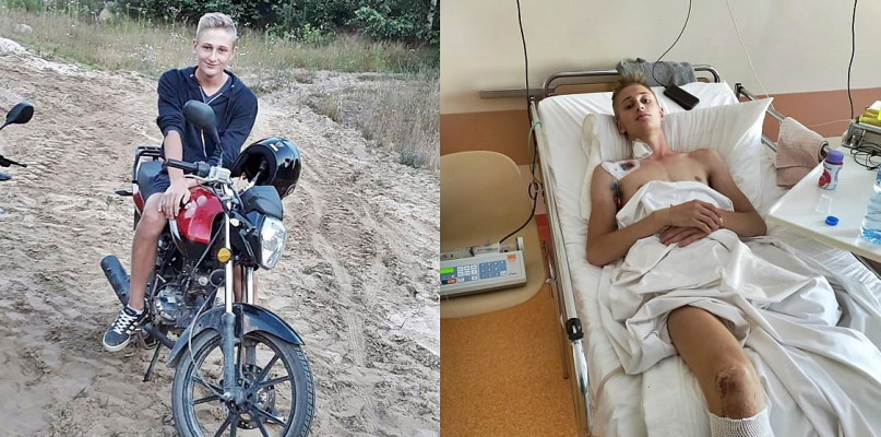 Kamil Marciniak pasjonuje się motoryzacją. Niestety na skutek wypadku lekarze musieli amputować mu obie nogi; jedną mniej więcej w połowie uda a drugą w połowie podudzia - przekazała nam siostra chłopaka [Foto: zbiory rodzinne]