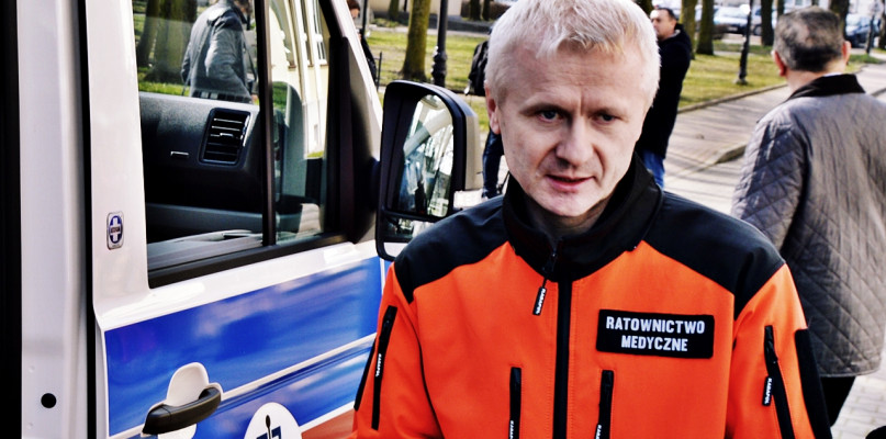 Grzegorz Gaworek wraca do pracy w płońskim pogotowiu ratunkowym [Foto: Redakcja/Archiwum]