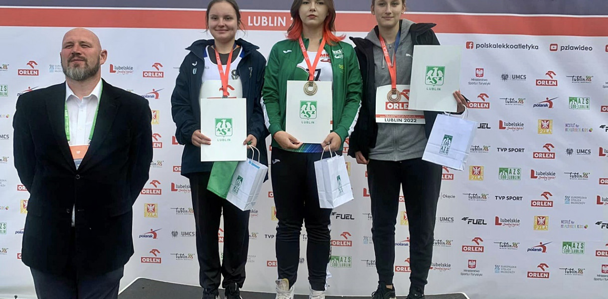 Aleksandra Cieszewska mistrzynią Polski U16 w rzucie dyskiem [fot.: zbiory klubowe]