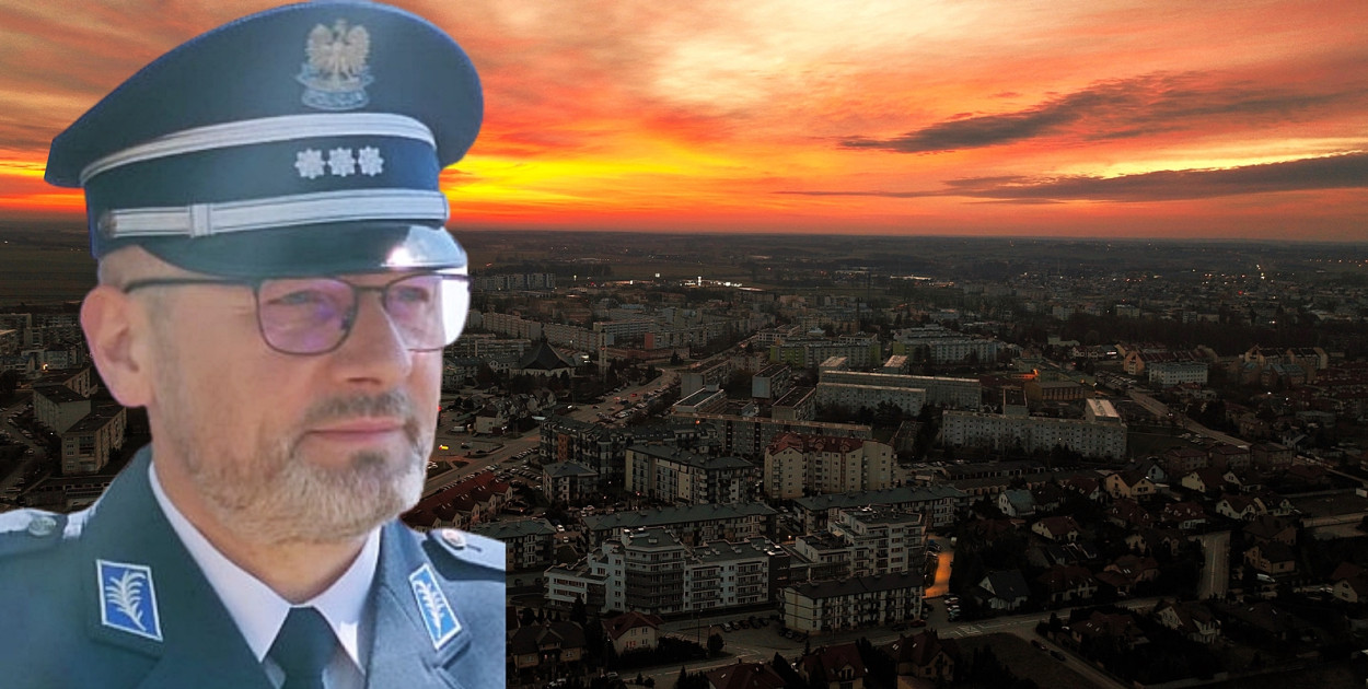 Komendant płońskiej policji, insp. Jarosław Brzozowski [fot.: Redakcja/Archiwum/widok Płońska: Paweł Nagadowski]