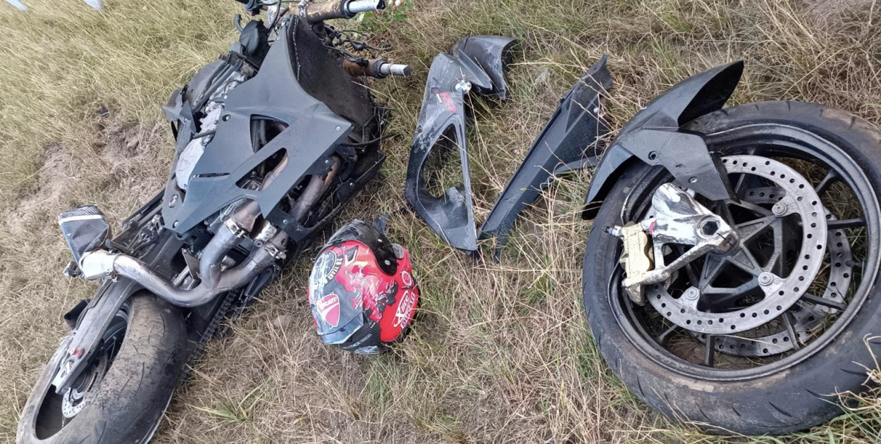 Z miejsca jednego z niedzielnych zdarzeń na 'siódemce' [fot.: OSP Dziektarzewo]