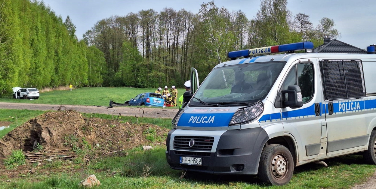 Z miejsca tragicznego wypadku w gminie Baboszewo (fot.: Ł. Wielechowski)