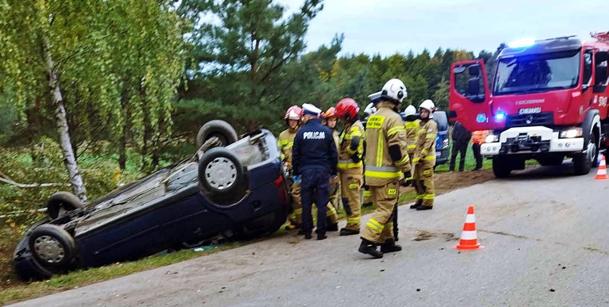 Z miejsca zdarzenia [fot.: OSP KSRG Siedlin]