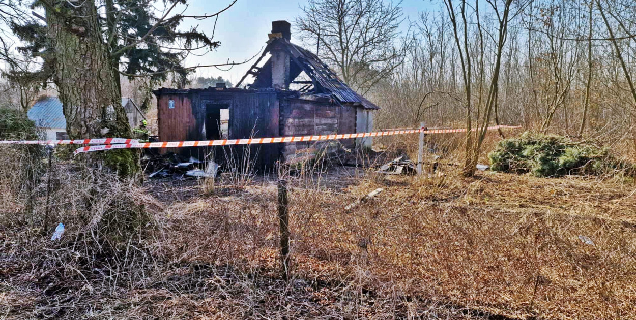 Z miejsca tragicznego zdarzenia [fot.: OSP KSRG Czerwińsk nad Wisłą] 