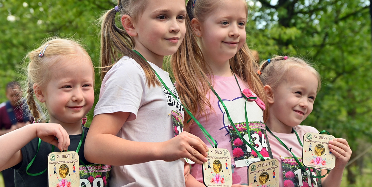 Biegi to jest ten punkt programu plenerowej imprezy, który gromadzi na starcie osoby w różnym wieku, również tych najmłodsze 🙂 Każdy może liczyć na pamiątkowy medal [fot.: Marta Jankowska]