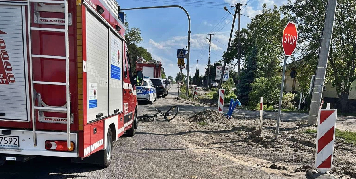Z miejsca zdarzenia [fot.: OSP KSRG Naruszewo]