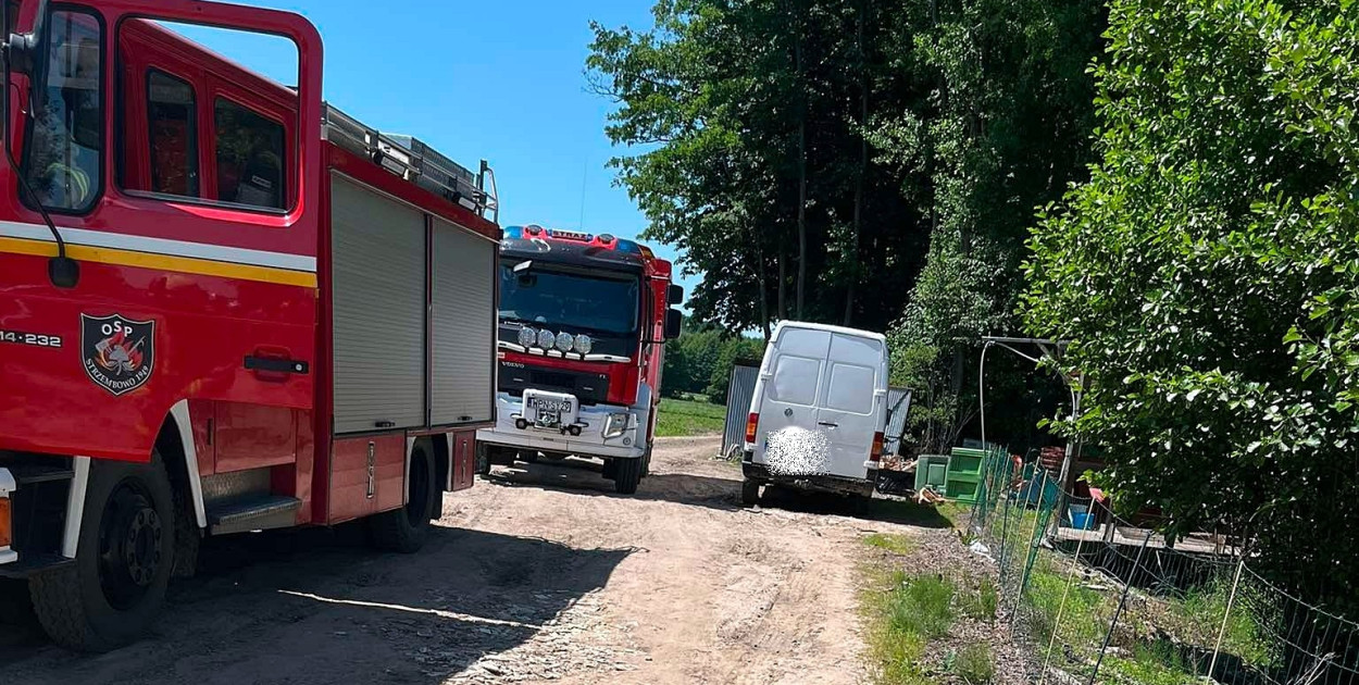 Z miejsca zdarzenia [fot.: OSP KSRG Naruszewo]