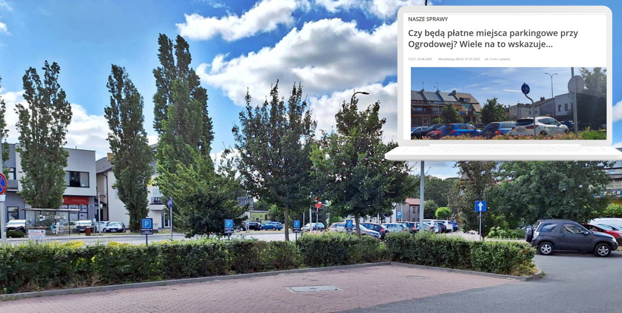 Przy części parkingu pojawiły się prywatne tabliczki, które budzą kontrowersje m.in., jak słyszeliśmy na ostatniej sesji, wśród samych radnych - to teren miejski, a pojawiło się tam oznaczenie parkingu jako prywatny - wskazują [fot.: zbiory redakcji]