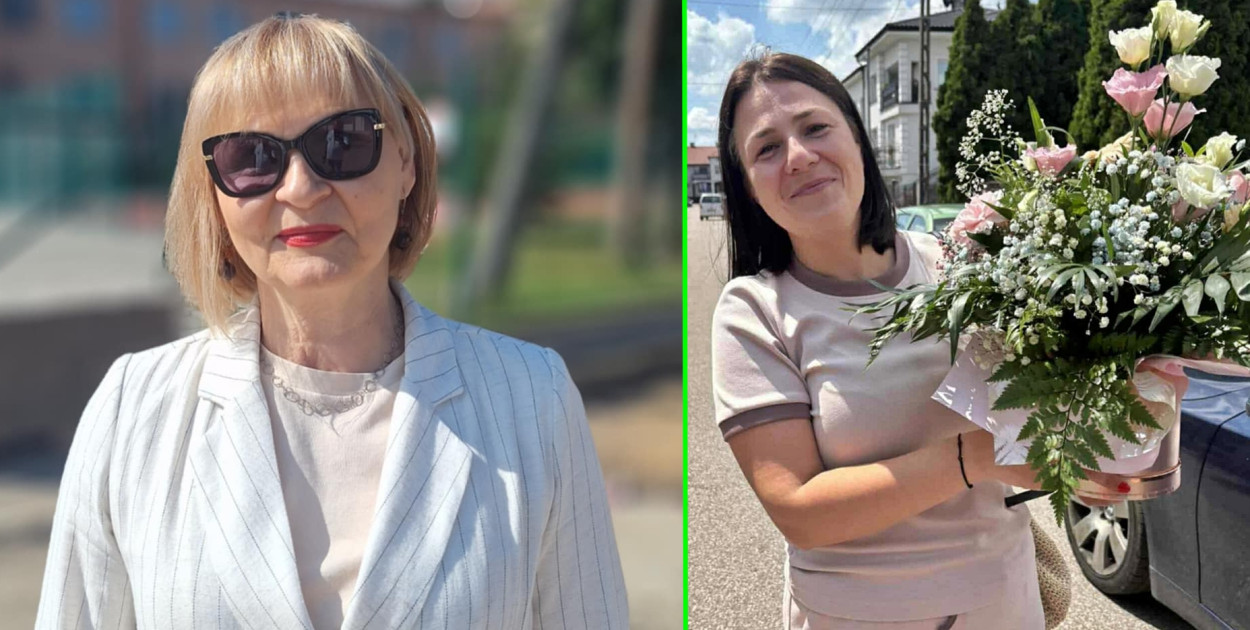 Dotychczasowa dyrektor jonieckiej placówki Iwona Leszczyńska (z lewej) żegna się ze stanowiskiem. Na jej miejsce wybrano  Lenę Rzepecką (zdjęcie z prawej)