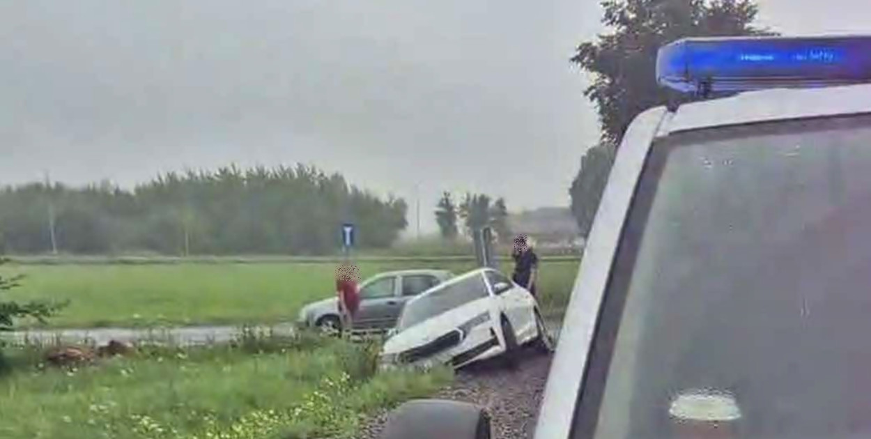 Z miejsca zdarzenia [fot.: KPP w Płońsku]