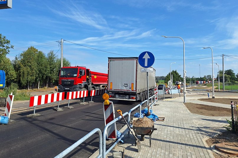 Przebudowa skrzyżowania w Nacpolsku