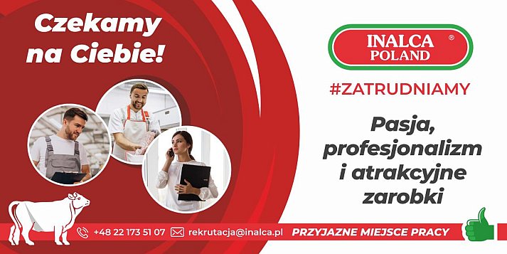 Oferty pracy w INALCA POLAND - 6 STANOWISK