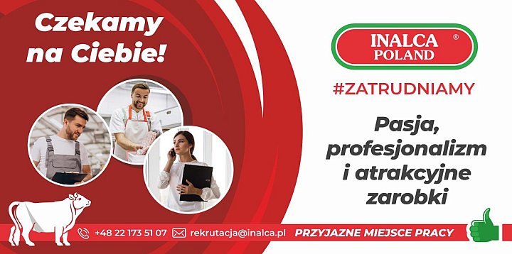 Oferty pracy w INALCA POLAND - 6 STANOWISK-22504