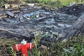 Pożar budynku gospodarczego we wsi Osiek -22643