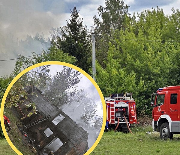 W ogniu stanął garaż. Z pożarem walczyło sześć strażackich zastępów -22649