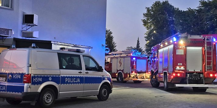 Akcja strażaków w hotelu. Mówią o rozpyleniu gazu 