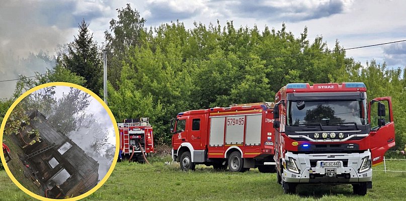 W ogniu stanął garaż. Z pożarem walczyło sześć strażackich zastępów  - 22649