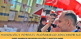 Powiat płoński – zdecydowane zwycięstwo Nawrockiego