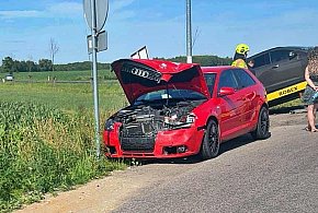 Sochocin: zderzenia audi i forda. Nie ma rannych -23211