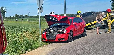 Sochocin: zderzenia audi i forda. Nie ma rannych -23211