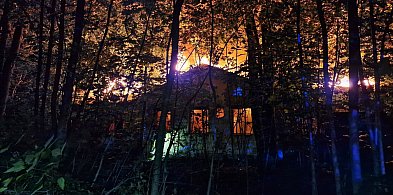 Nocny pożar budynku przy Towarowej w Płońsku -23306