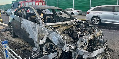 Na krajowej ''siódemce'' płonął opel -23723
